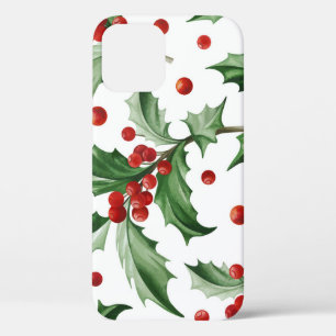 Christmas Holly Verlasse Nahtloses Symbol Case-Mate iPhone Hülle