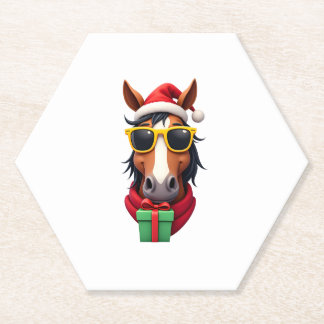 Christmas Horse Back Riding Santa Xmas Women Girls Untersetzer