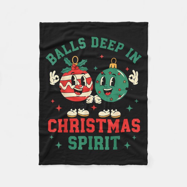 Christmas Humor Deep In Christmas Srit  Fleecedecke (Vorderseite)