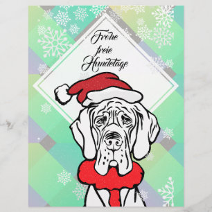Christmas-Hund Wanderflugblatt Flyer