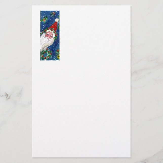 CHRISTMAS I LETTER / SANTA CLAUS MIT RED RIBBON BRIEFPAPIER (Vorderseite)