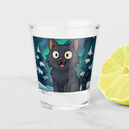 Christmas Icelandic Yule Cat  Schnapsglas