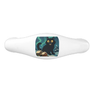 Christmas Icelandic Yule Cat with Northern Lights Keramik Schubladengriff