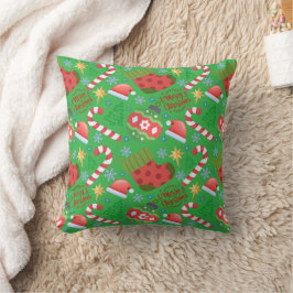 Christmas Icons Design with Trees Kissen