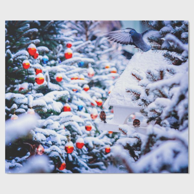 Christmas Idyll phantastisch Geschenkpapier (Flach)