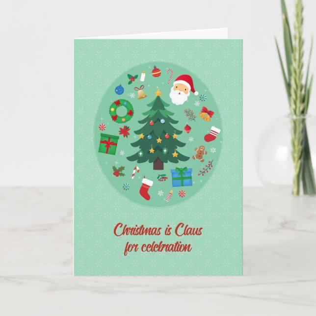 Christmas Illustrations Holiday Karte (Vorderseite)