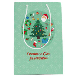 Christmas Illustrations Holiday Mittlere Geschenktüte