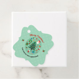 Christmas Illustrations Holiday Party Geschenkanhänger