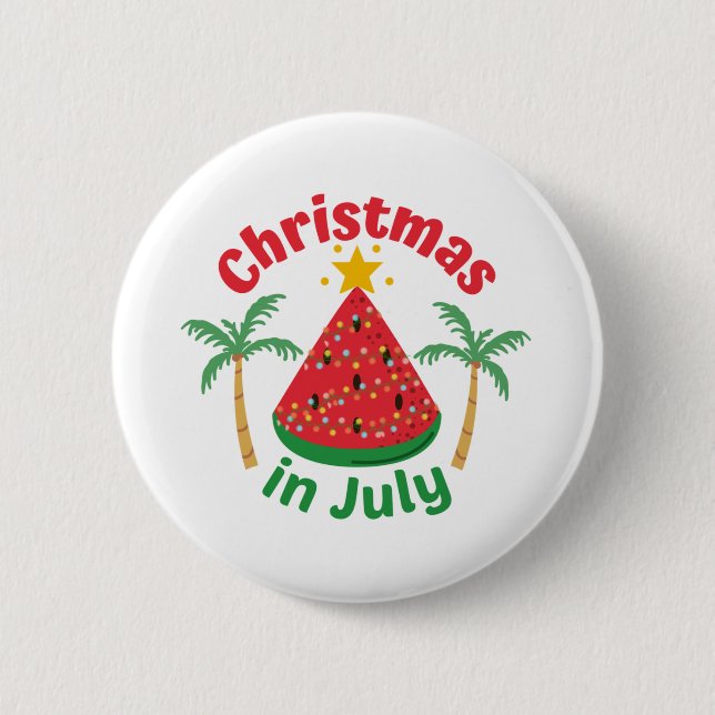 CHRISTMAS IM JULI BUTTON (Vorderseite)