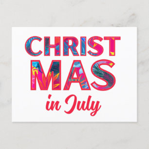 CHRISTMAS IM JULI FEIERTAGSPOSTKARTE