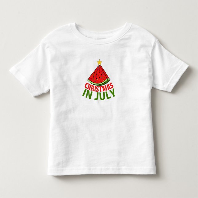 CHRISTMAS IM JULI KLEINKIND T-SHIRT (Vorderseite)