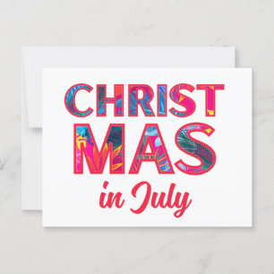 CHRISTMAS IM JULI POSTKARTE