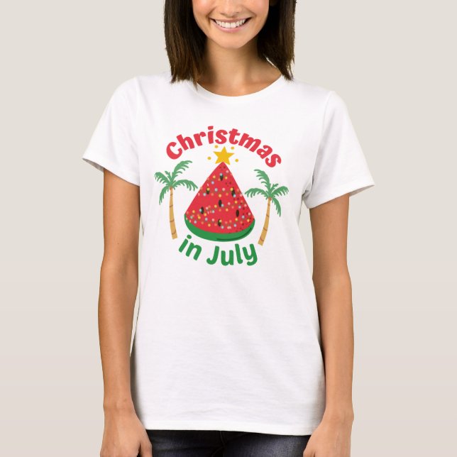 CHRISTMAS IM JULI T-Shirt (Vorderseite)