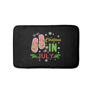 Christmas In July Beach Flip Flops Sungasse Sun Badematte