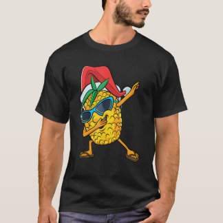 Christmas in July Dabbing Pineapple Fruit Dab Danc T-Shirt