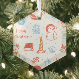 Christmas in July Ornament Aus Glas