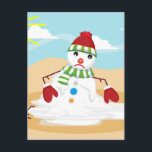 christmas in july snowman feiertagspostkarte<br><div class="desc">"christmas in july snowman""xmas in july snowman" , "christmas in july", "xmas in july", "ugly xmas ""funny christmas ", "ugly christmas" , "funny xmas""summer christmas ""summer xmas "" beach christmas" , "melting snow" , "melting snowman" , snowman , christmas , , xmas</div>