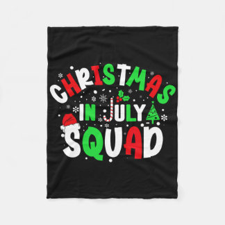 Christmas In July Squad Funny Christma Summer Men Fleecedecke