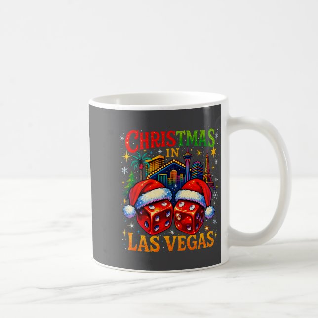 Christmas In Las Vegas Funny Holiday Design Long S Kaffeetasse (Rechts)