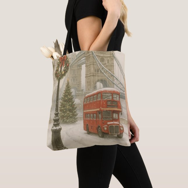 Christmas in London Tote Bag – Holiday Decor Tasche (Von Nahem)