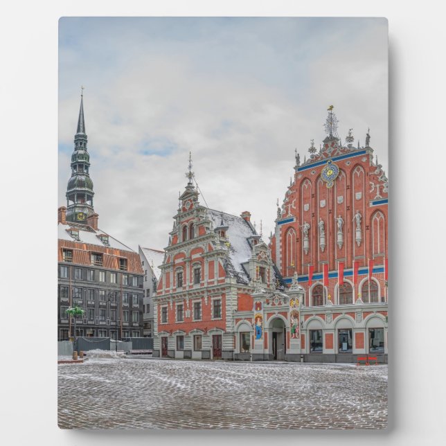 Christmas in Riga Latvia Fotoplatte (Vorderseite)