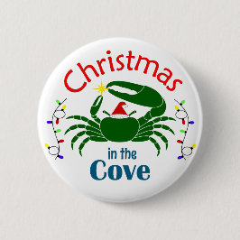 Christmas in the Cove Medium Button