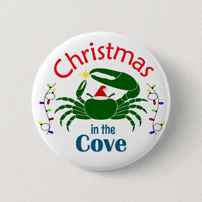Christmas in the Cove Medium Button (Vorderseite)