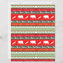 Christmas in the woods christmas craft paper