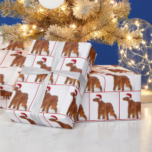 Christmas Irish Setter Geschenkpapier