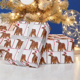 Christmas Irish Setter Geschenkpapier