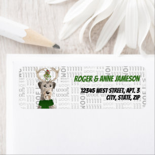 Christmas Irish Wolfhound Lover Rücksendeadresse