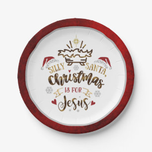 CHRISTMAS IST FÜR JESUS Niedlich Kids Party Pappteller