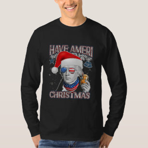 Christmas James Madison Weihnachtsmannmütze Ameri T-Shirt
