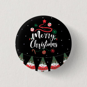 Christmas Jingle Bells Joyful Greetings Collection Button