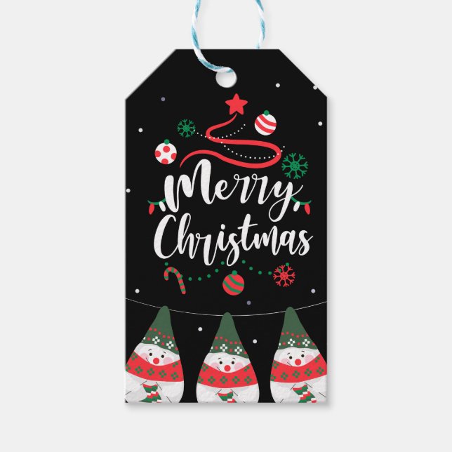 Christmas Jingle Bells Joyful Greetings Collection Geschenkanhänger (Vorderseite)