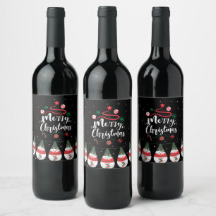 Christmas Jingle Bells Joyful Greetings Collection Weinetikett