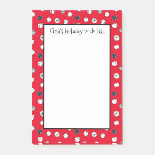 Christmas Jingle Bells Personalisiert Post-it Note Klebezettel