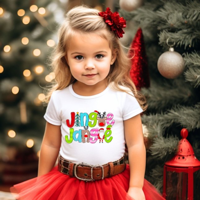 Christmas Jingle Jangle Santa Tree Rentier T-Shirt (Von Creator hochgeladen)