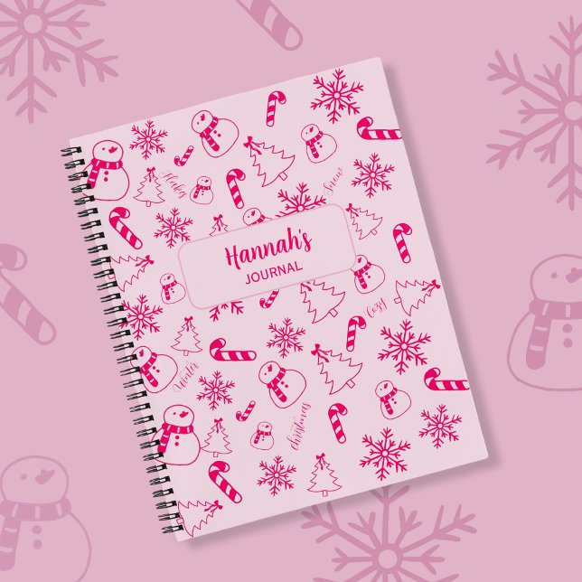 Christmas Journal – Pink Winter Holiday Notebook (Créateur téléchargé)