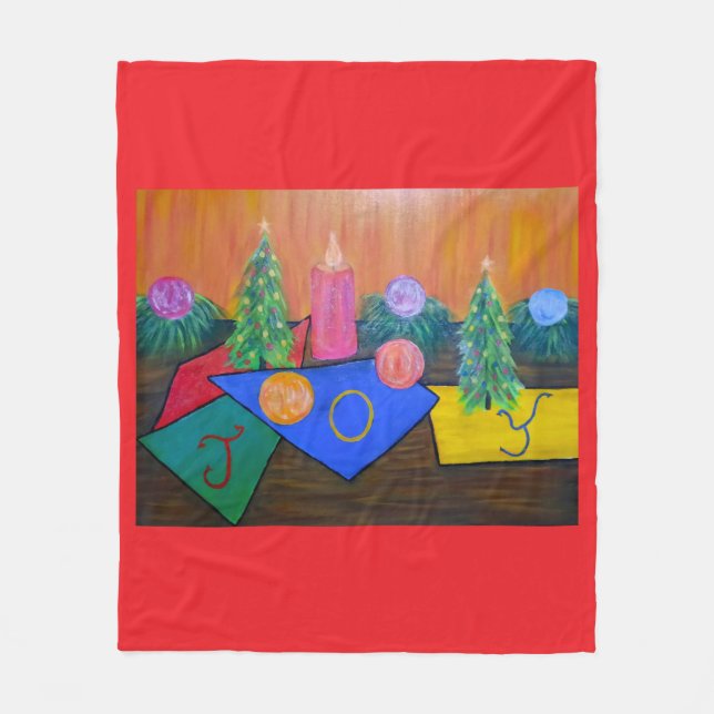 Christmas Joy Fleecedecke (Vorderseite)