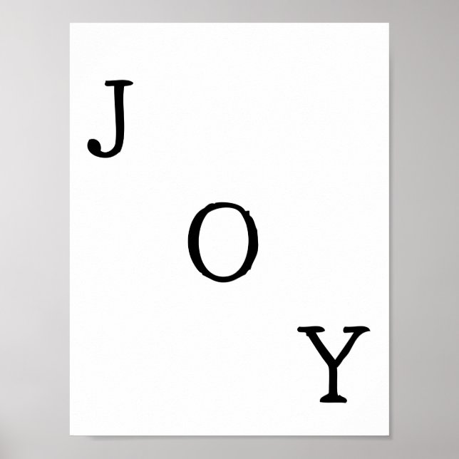 Christmas Joy Holiday Quote Poster (Vorne)