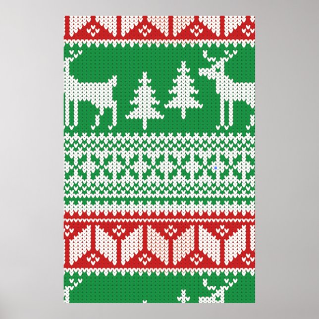 Christmas Jumper pattern Poster (Vorne)