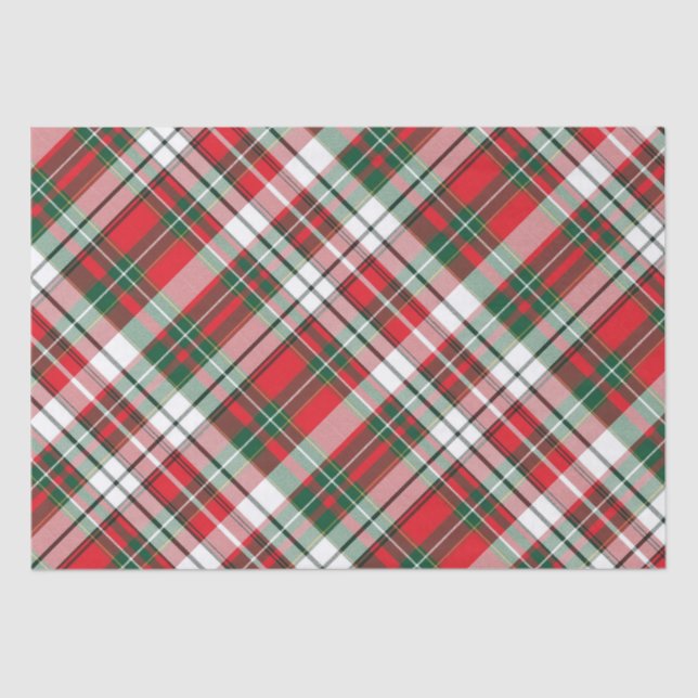 Christmas Kariert Bright #2 Seidenpapier (Vorderseite)