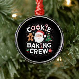 Christmas-Kekse-Back-Crew Familienweihnachten Ornament Aus Metall