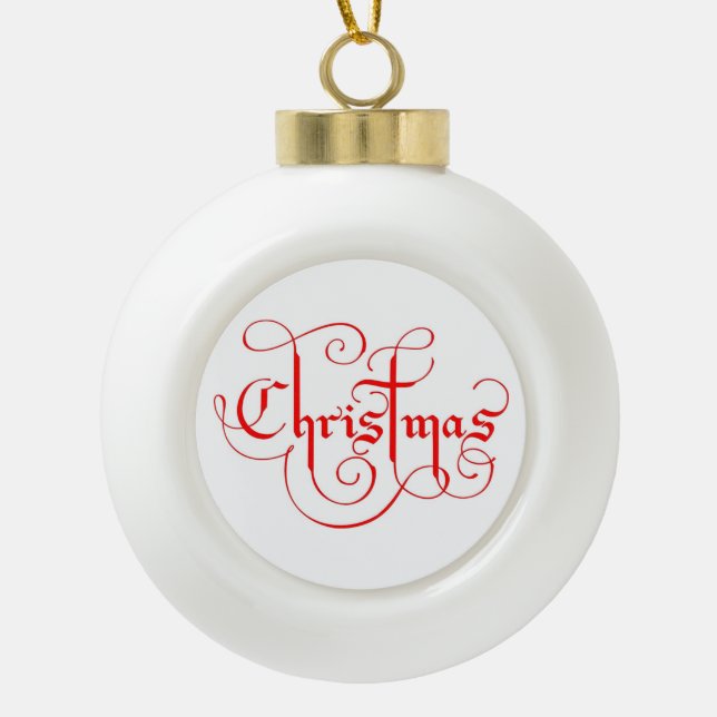 CHRISTMAS KERAMIK Kugel-Ornament (Vorderseite)