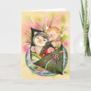 Christmas Kitten Handroll Feiertagskarte