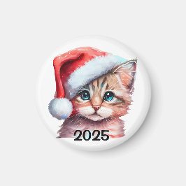 Christmas Kitten Magnet