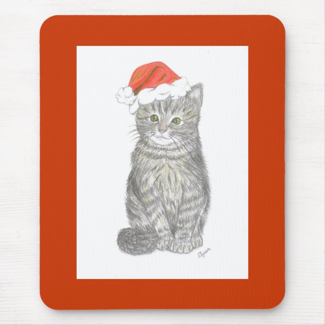 Christmas Kitten Mousepad (Vorne)