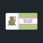Christmas Kitty Address Mailing Labels Adressaufkleber<br><div class="desc">Ändern Sie einfach den Vorlagentext in Ihre eigenen Informationen,  um diese Adressetiketten für Ihre Urlaubssendungen zu erwerben.</div>