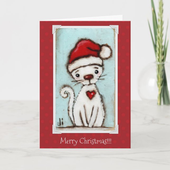 Christmas Kitty - Carte de Noël (Devant)